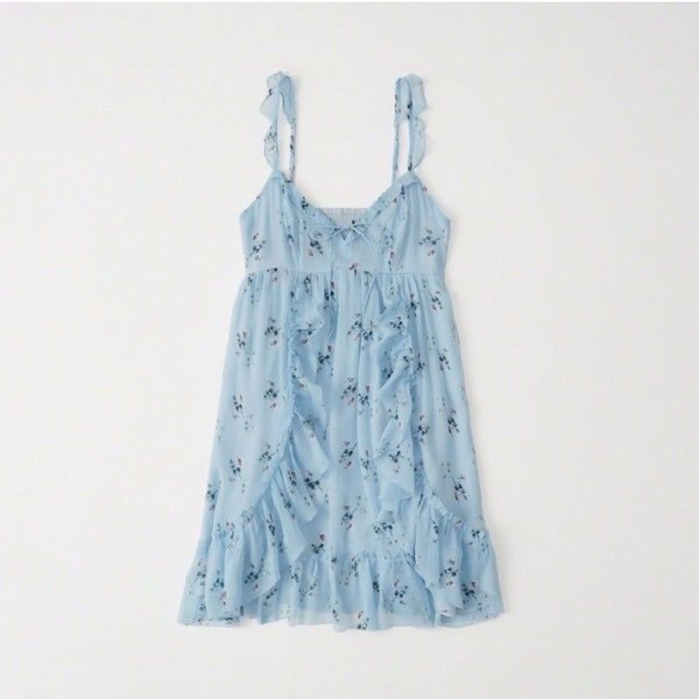 Abercrombie & Fitch light blue floral dress